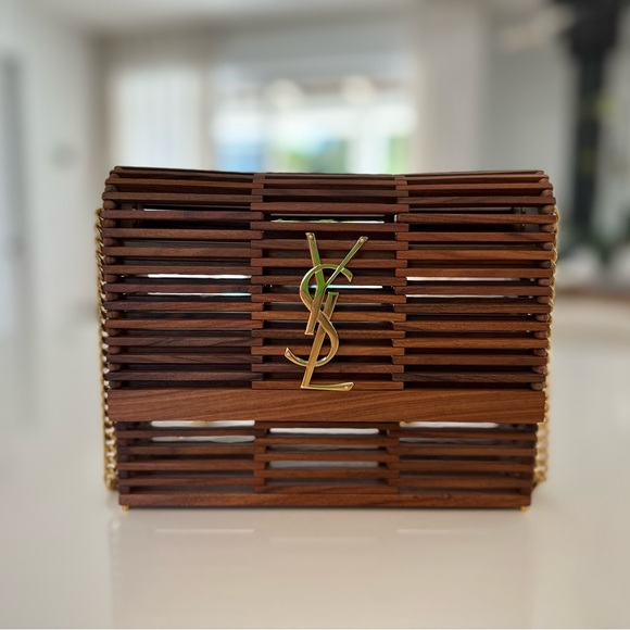 SOLD 🚫SAINT LAURENT Wood Kate Box Bag - Picture 5 of 17